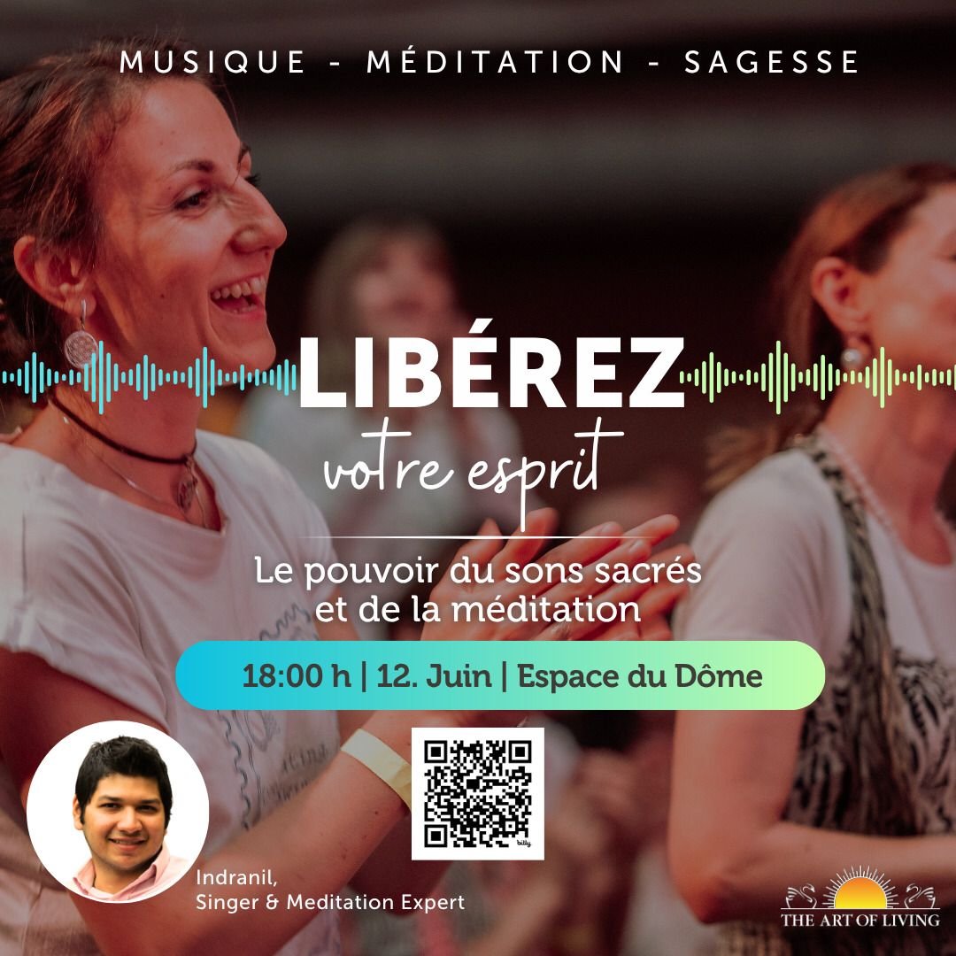 Jeudi 12 Juin / 18h-19h30/ 20 CHF/ Musique-Meditation-Sagesse